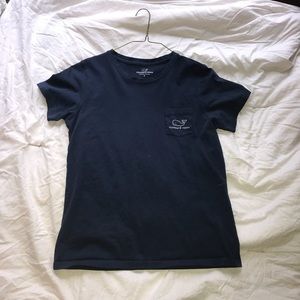 Navy blue Vineyard Vines Vintage Pocket Tee